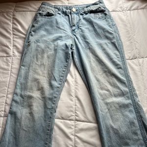 Light blue flare pants